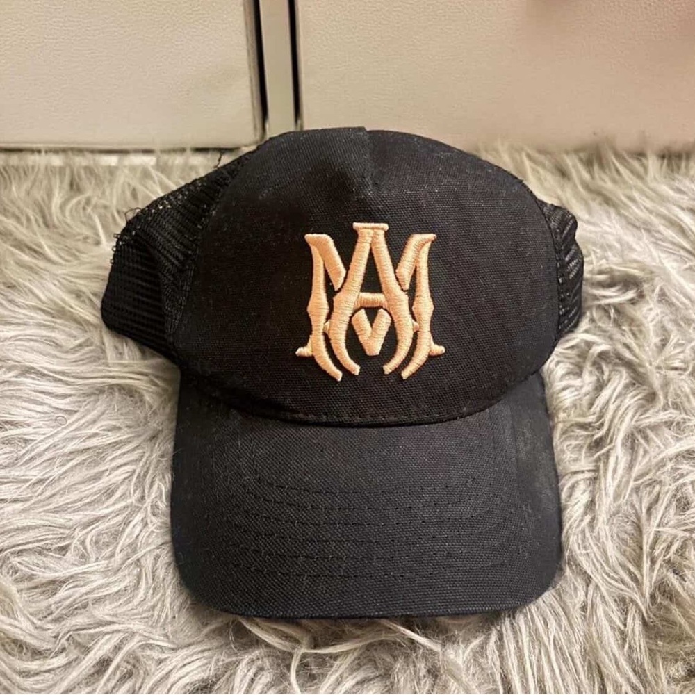 Black Amiri Trucker Hat